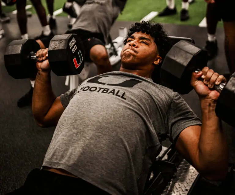 Keona Davis strength training